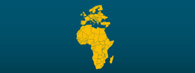 Map of Europe and Africa