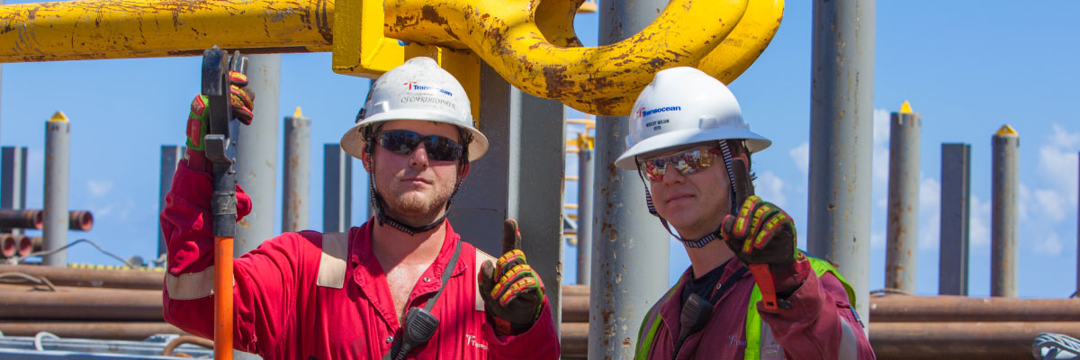 Two Primerig Technology employees offshore